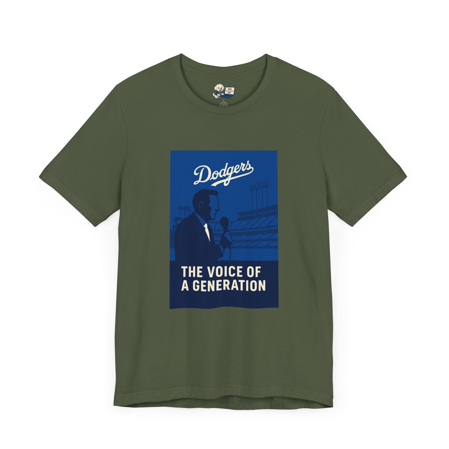 Dodgers Vin Scully "The Voice Of A Generation"  Tee - Unisex Jersey Short Sleeve