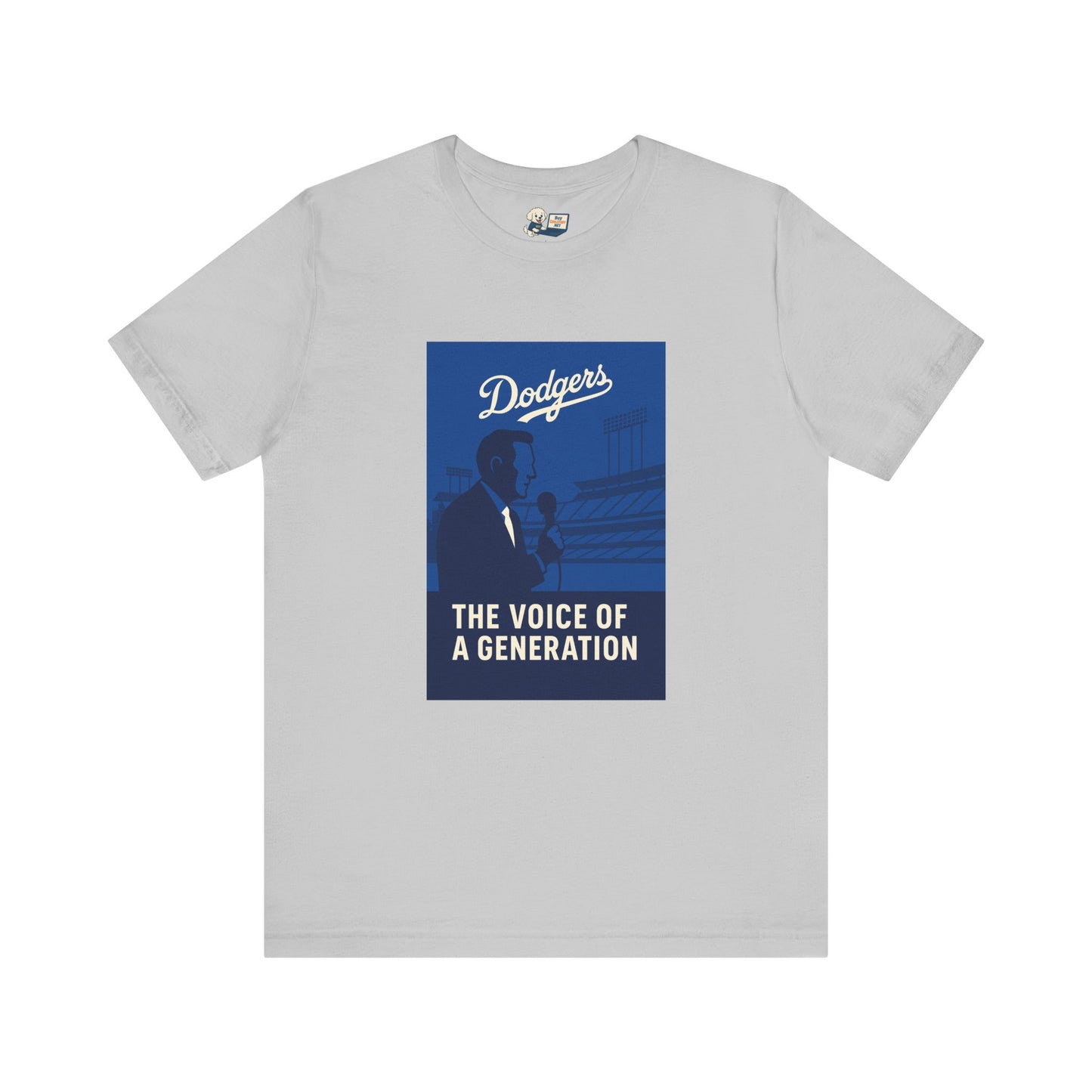 Dodgers Vin Scully "The Voice Of A Generation"  Tee - Unisex Jersey Short Sleeve