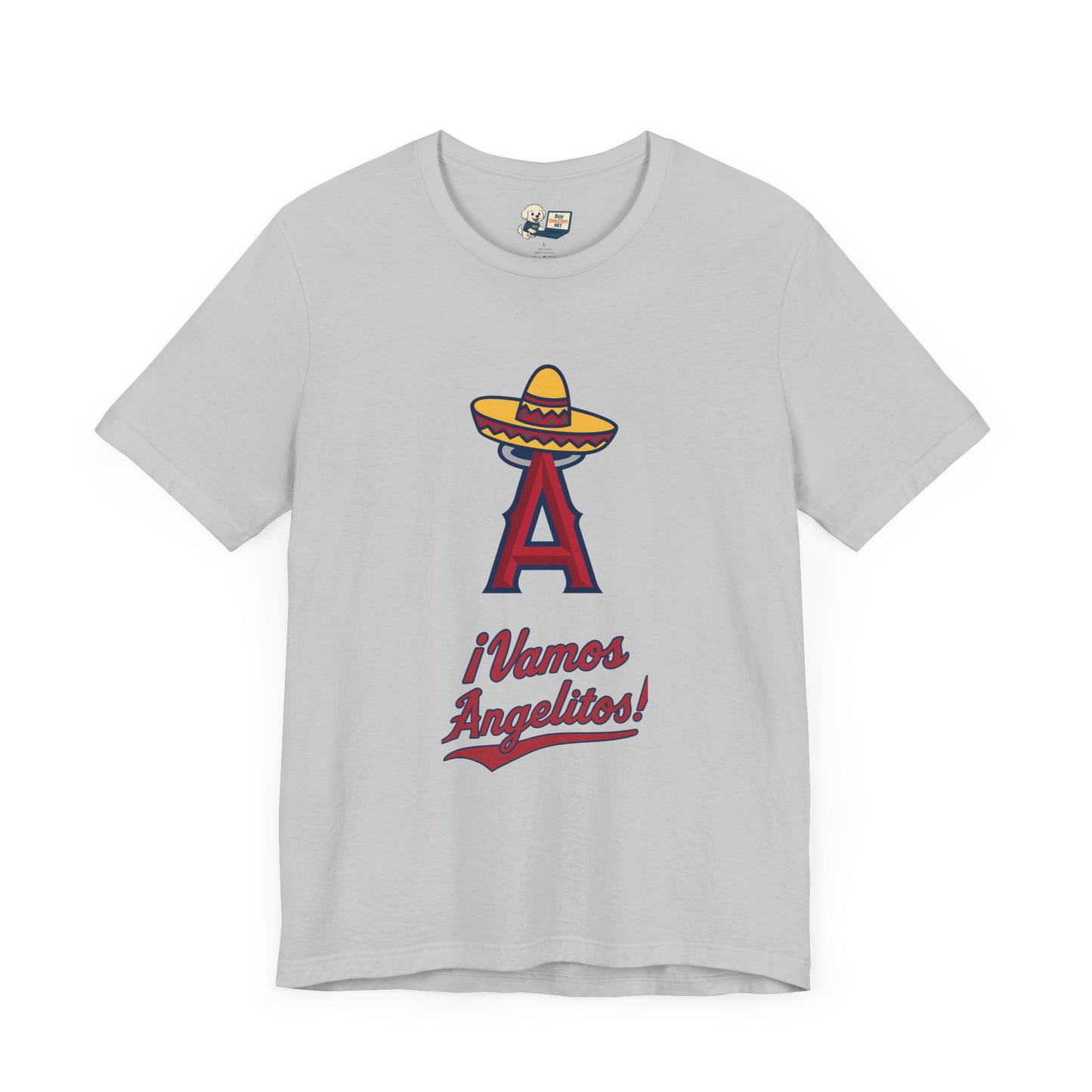 ¡Vamos Angelitos! Unisex Short Sleeve Tee - Fun and Festive Casual Wear - Angels