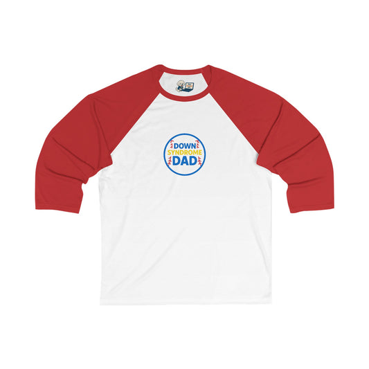 Down Syndrome Awareness - Dad Baseball Tee - Unisex 3/4 Sleeve Shirt for Supportive Fathers