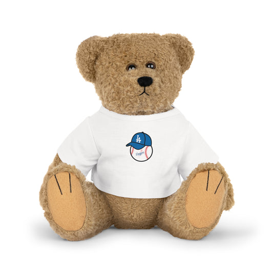 Dodgers Baseball Logo Plush Toy with Tee Shirt - Perfect Gift for Sports Lovers