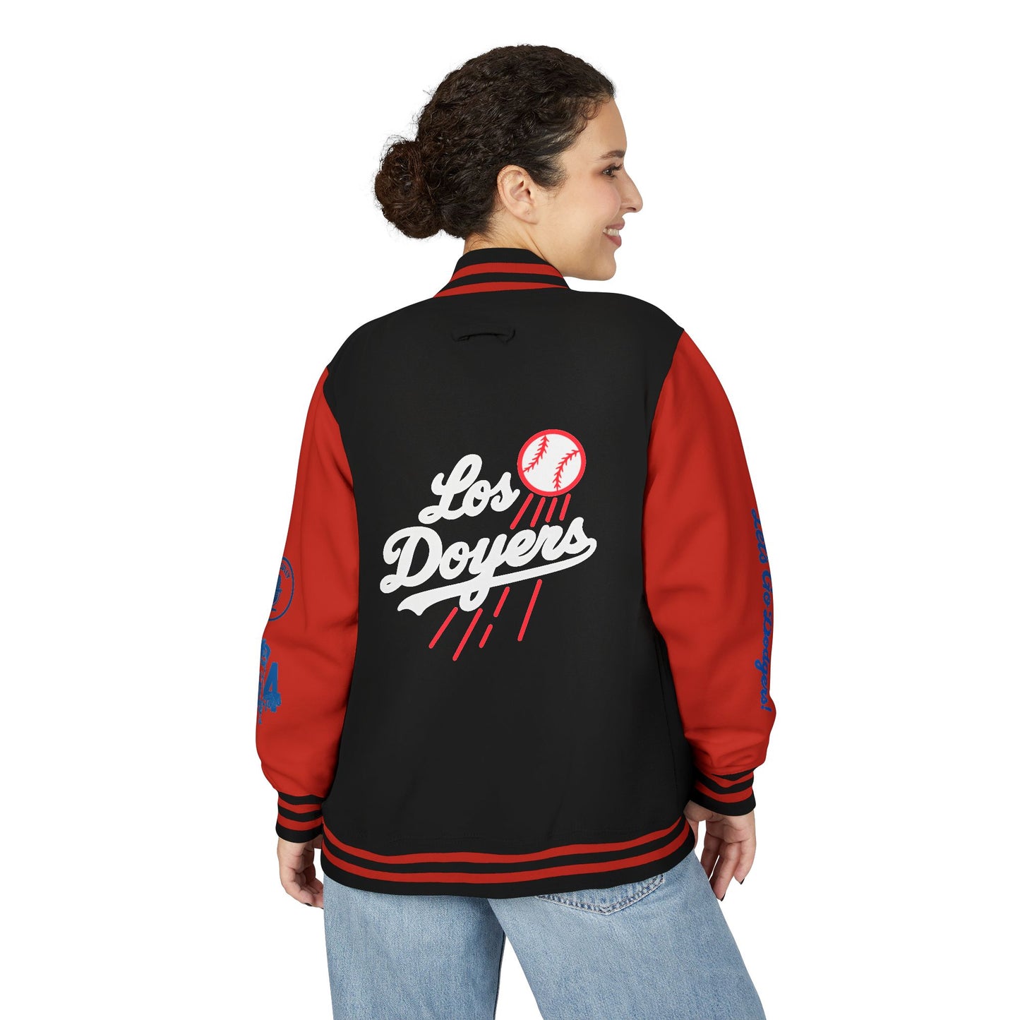 Mexican Flag Los Doyers Unisex Heavyweight - Letterman Jacket - Men & Women