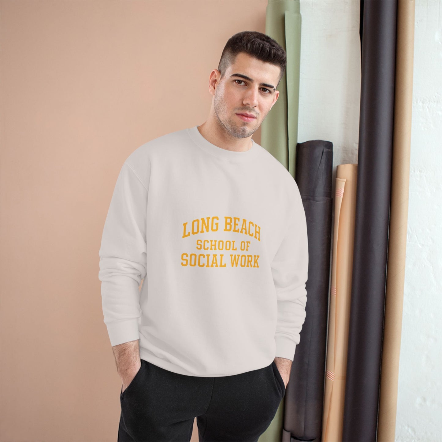 Long Beach School of Social Work Champion Sweatshirt - Cozy College Apparel