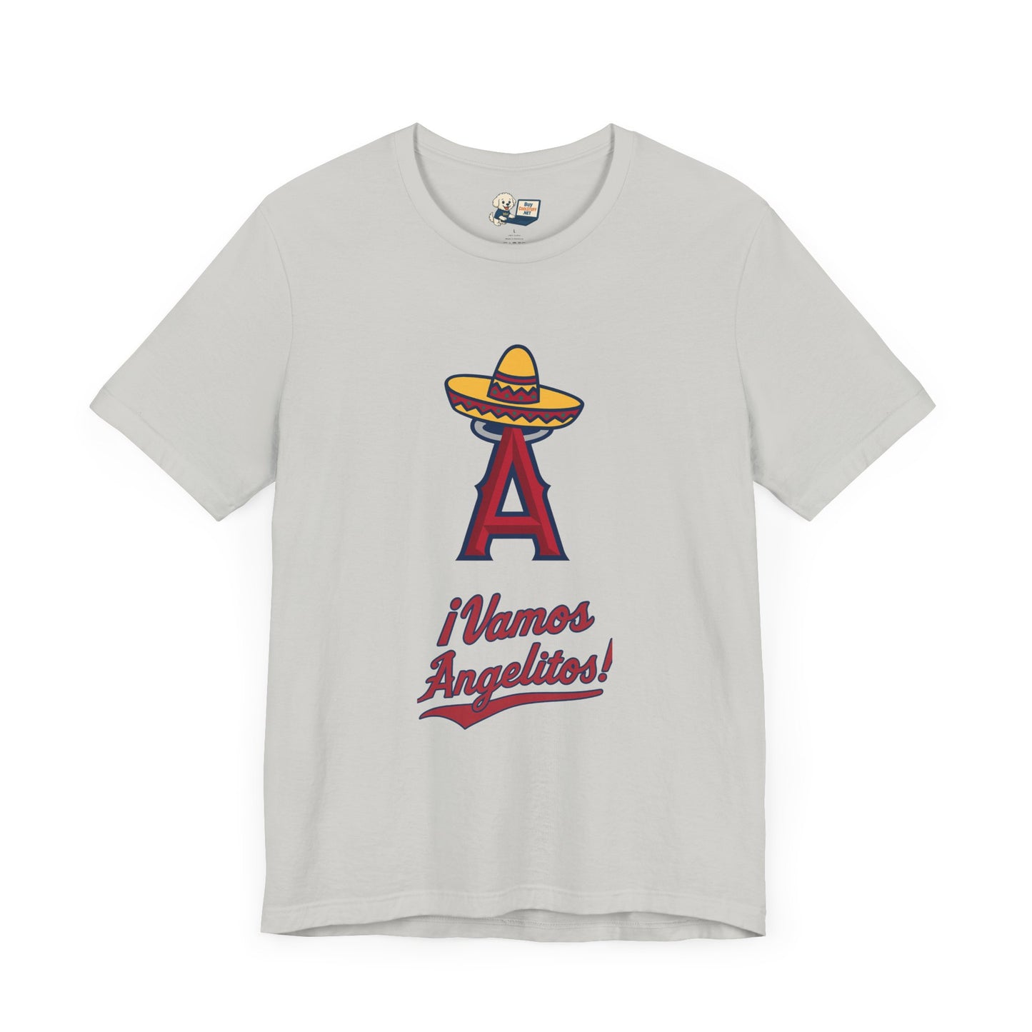 ¡Vamos Angelitos! Unisex Short Sleeve Tee - Fun and Festive Casual Wear - Angels