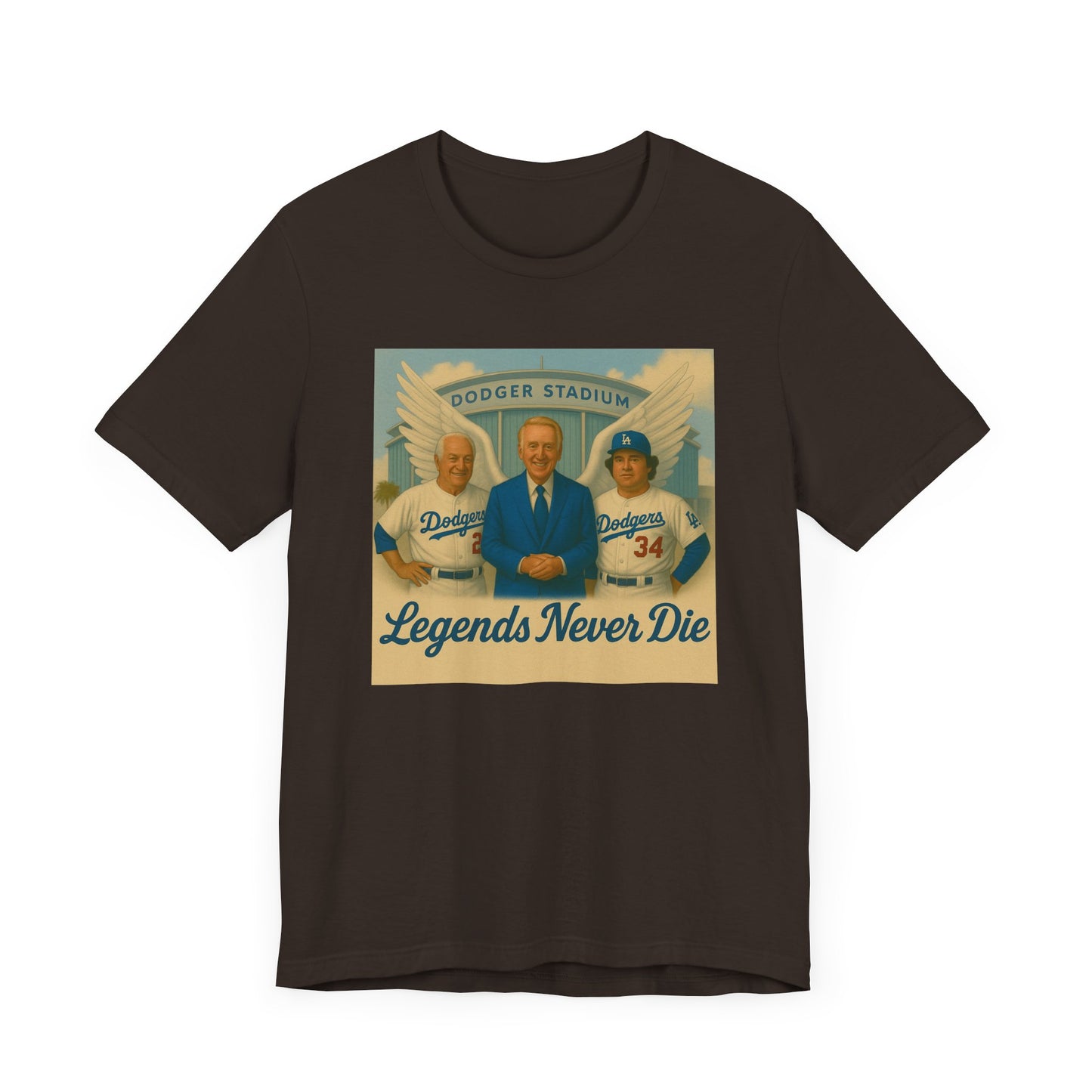 "Legends Never Die" Los Angeles Dodgers Tribute Tee - Unisex Jersey Short Sleeve